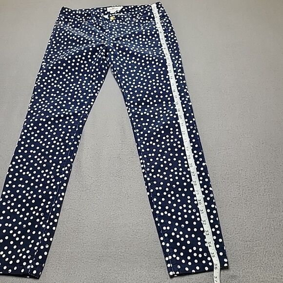 Vineyard Vines Womens Jeans 4 Polka Dot Blue Corduroy Pants - Picture 2 of 16
